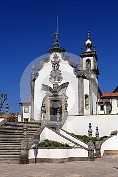 Portugal, Minho Region, Viana do Castelo, the Chapel of Our Lady of Sorrows 18th century baroque church.