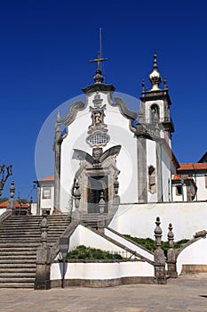 Portugal, Minho Region, Viana do Castelo, the Chapel of Our Lady of Sorrows 18th century baroque church. photo