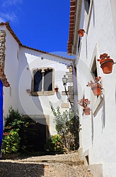 Portugal, Obidos historical centre. photo