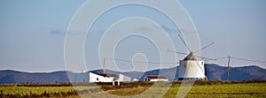 Portugal Rural Landscape with Old Windmill