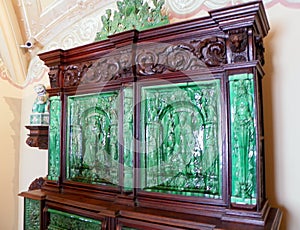 Portugal, Sintra, Pena Palace, interior of the palace, wardrobe