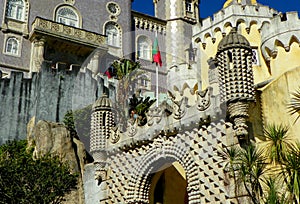 Portugal, Sintra, Pena Palace, Monumental Gate