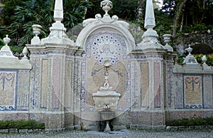 Portugal, Sintra, Quinta da Regaleira, Fountain of Abundance (Fonte da Abundancia photo