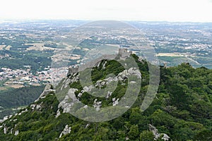 Portugal, Sintra, Ruins of the castle of the Moors