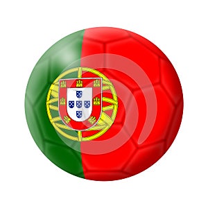 Portugal soccer ball football with clipping path