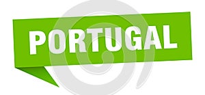 Portugal sticker. Portugal signpost pointer sign.