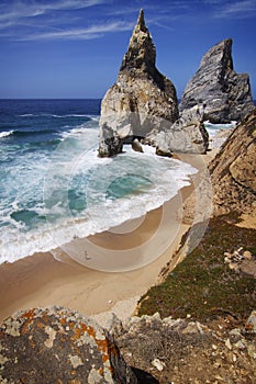 Portugal: Ursa beach bathing in sunshine photo