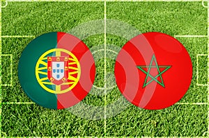 Portugal vs Marocco football match