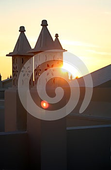 Portugese Rooftop Sunset