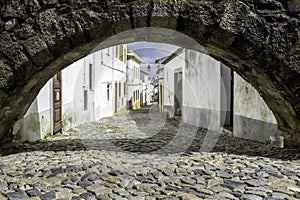Portuguese Alentejo city of old town.Evora photo
