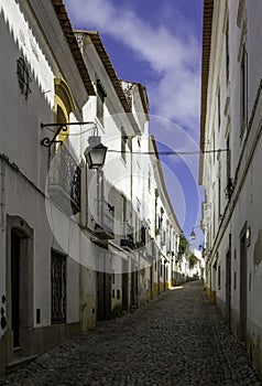 Portuguese Alentejo city of Ã‰vora old town.