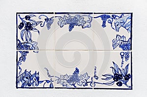 Portuguese blue and white ceramic