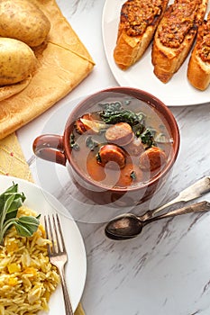 Portuguese Caldo Verde Soup