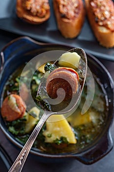 Portuguese Caldo Verde Soup photo