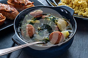 Portuguese Caldo Verde Soup photo