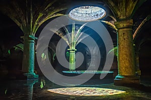 Portuguese Cistern. El Jadida Cistern, Morocco. Ancient European Historical Buildings in Morocco