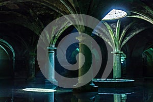 Portuguese Cistern. El Jadida Cistern, Morocco. Ancient European Historical Buildings in Morocco