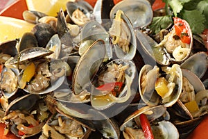 Portuguese clams traditional dish-mediterranean diet