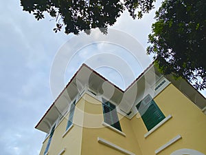 Portuguese Macao Art Nouveau Ceramic Tile Art Deco Moorish Architecture Tap Seac Exhibition Pavilion Clock Tower Caixa Escolar photo