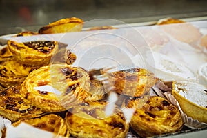 Portuguese Custard Tarts, called photo