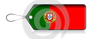 Portuguese flag label, Label of product made in Portugal photo