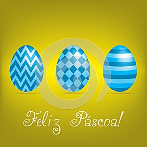 Bright Happy Easter Egg card
