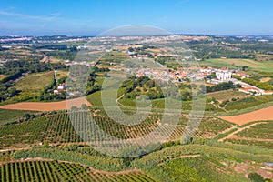 Portuguese landscape near obidos castle