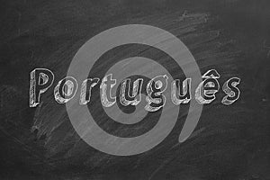 Portuguese learning concept