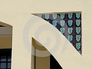 Portuguese Macao Art Nouveau Ceramic Tile Art Deco Moorish Architecture Tap Seac Exhibition Pavilion Clock Tower Caixa Escolar