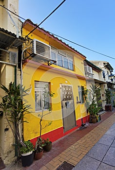 Portuguese Macau Coloane Eduardo Marques Square Village Art Deco Architecture Mansion Heritage Macao Neoclassical Macao Colonial