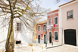 Portuguese narrow old street