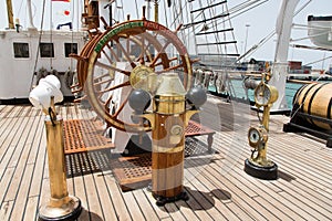 Portuguese navy training tallship Sagres III, Praia, Cape Verde