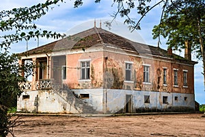 Portuguese Old house in Huambo in Angola