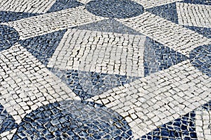 Portuguese pavement in Lisbon, Portugal