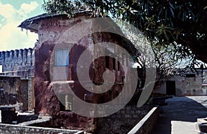 Portuguese Portico house, Fort Jesus, Mombasa, Kenya