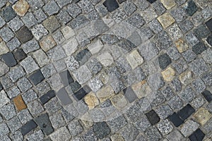 Portuguese Stone Pavement or Calcada Portuguesa Road photo