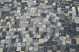 Portuguese Stone Pavement or Calcada Portuguesa Road photo