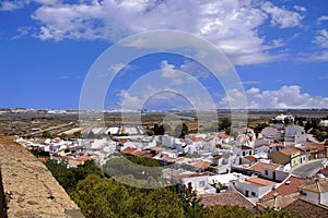 Portuguese town of Castro Marim, seen from the castle walls photo