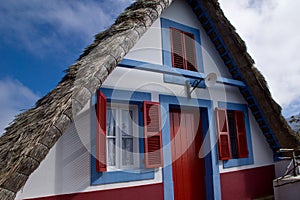 Portuguese traditional house in Santana, Madeira Island