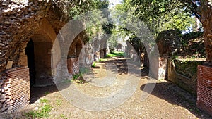 Portus was a large artificial harbour of Ancient Rome photo