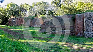 Portus was a large artificial harbour of Ancient Rome photo