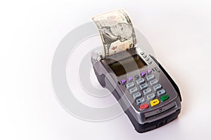 POS-terminal for cashless payment photo