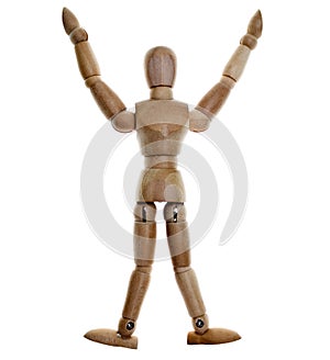 Posed Wooden Mannequin