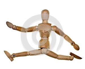 Posed Wooden Mannequin