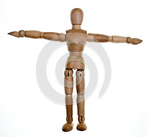 Posed Wooden Mannequin