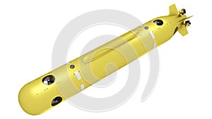 Poseidon - Status-6 Oceanic Multipurpose System 3D Rendering. Isolated on White Background.