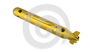 Poseidon - Status-6 Oceanic Multipurpose System 3D Rendering. Isolated on White Background.