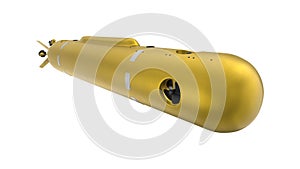 Poseidon - Status-6 Oceanic Multipurpose System 3D Rendering. Isolated on White Background.