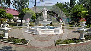 Poseidon statue in Zatoka Ukraine