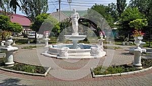 Poseidon statue in Zatoka Ukraine photo